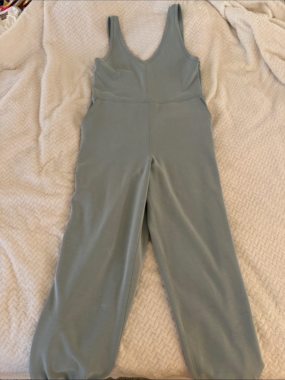 Women's Sage Green Wide-Leg Jumpsuit